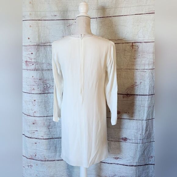 A.L.C. Allie Crochet Insert Crepe Dress Size 6 - Picture 4 of 6